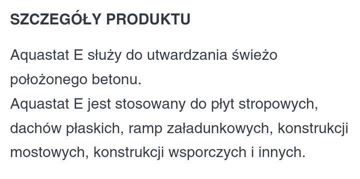 Mleczko do ochrony betonu