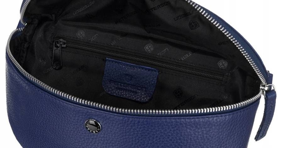 skórzana nerka damska z doczepianym paskiem - peterson