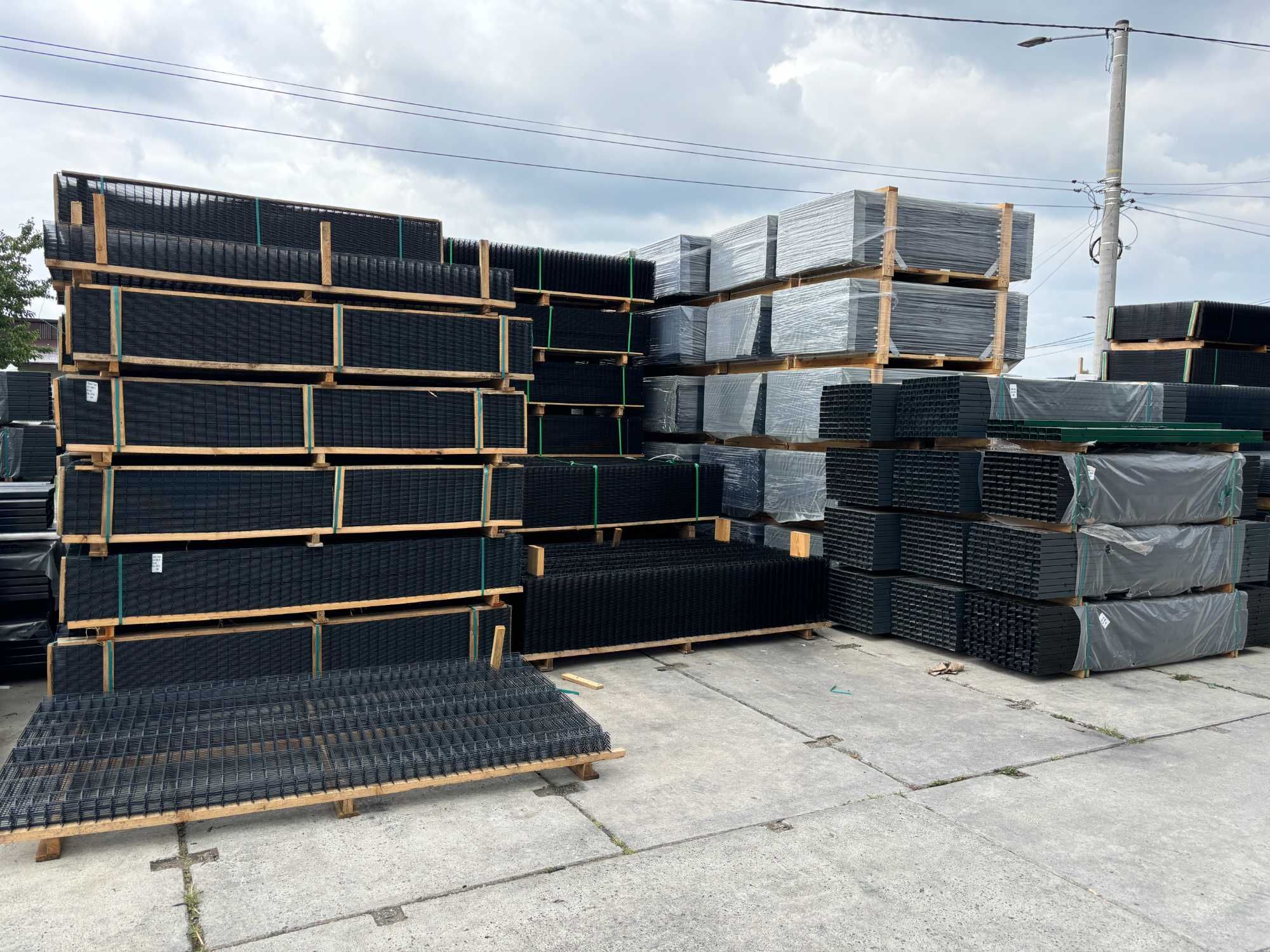 Promocja! Panel fi 4mm 123cm ogrodzeniowy słupek podmurówka