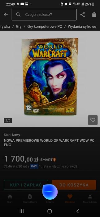 Gra World of Warcraft - unikat