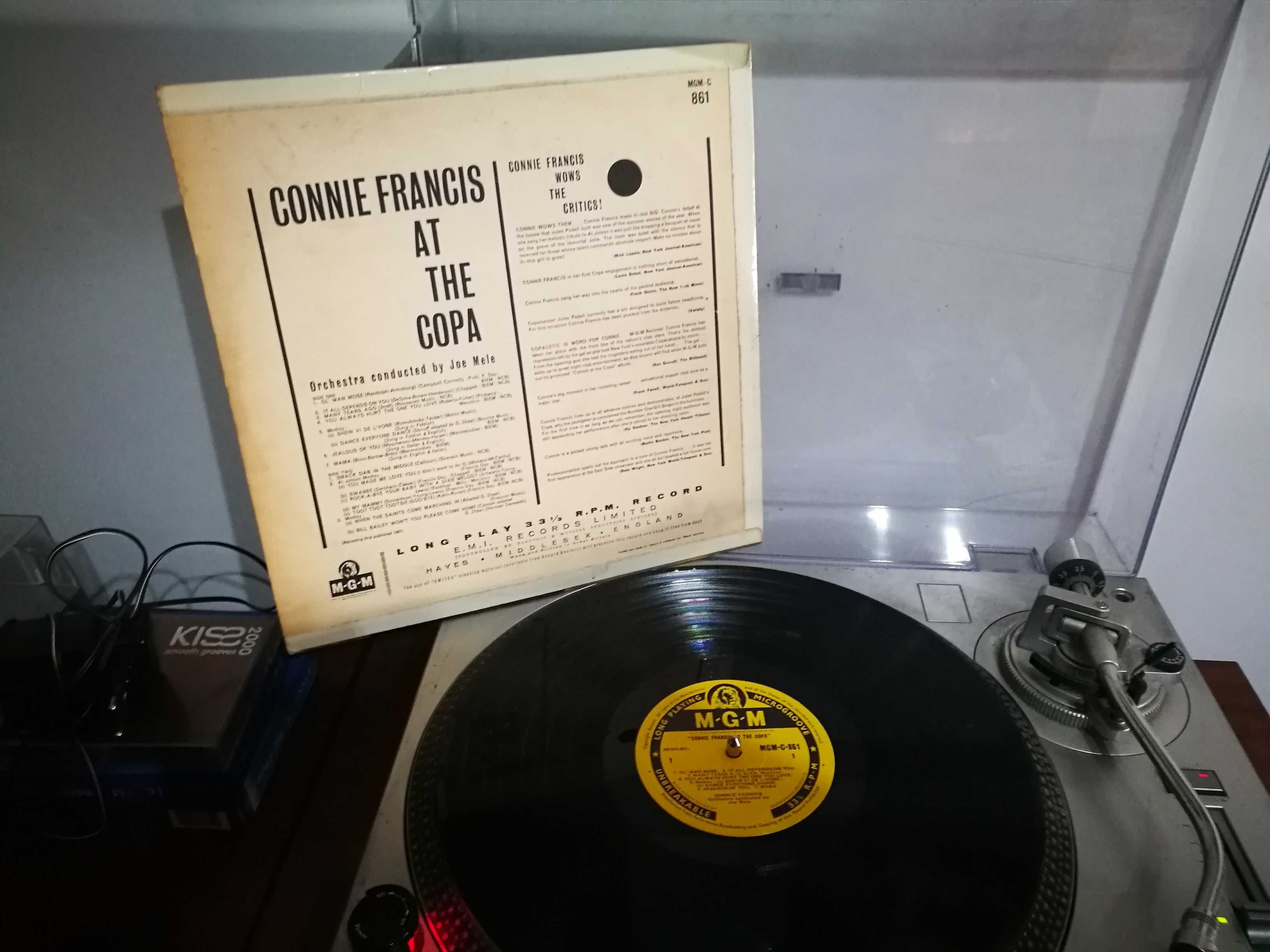 CONNIE FRANCIS - Connie Francis At The Copa (Ed Inglesa - 1961) LP