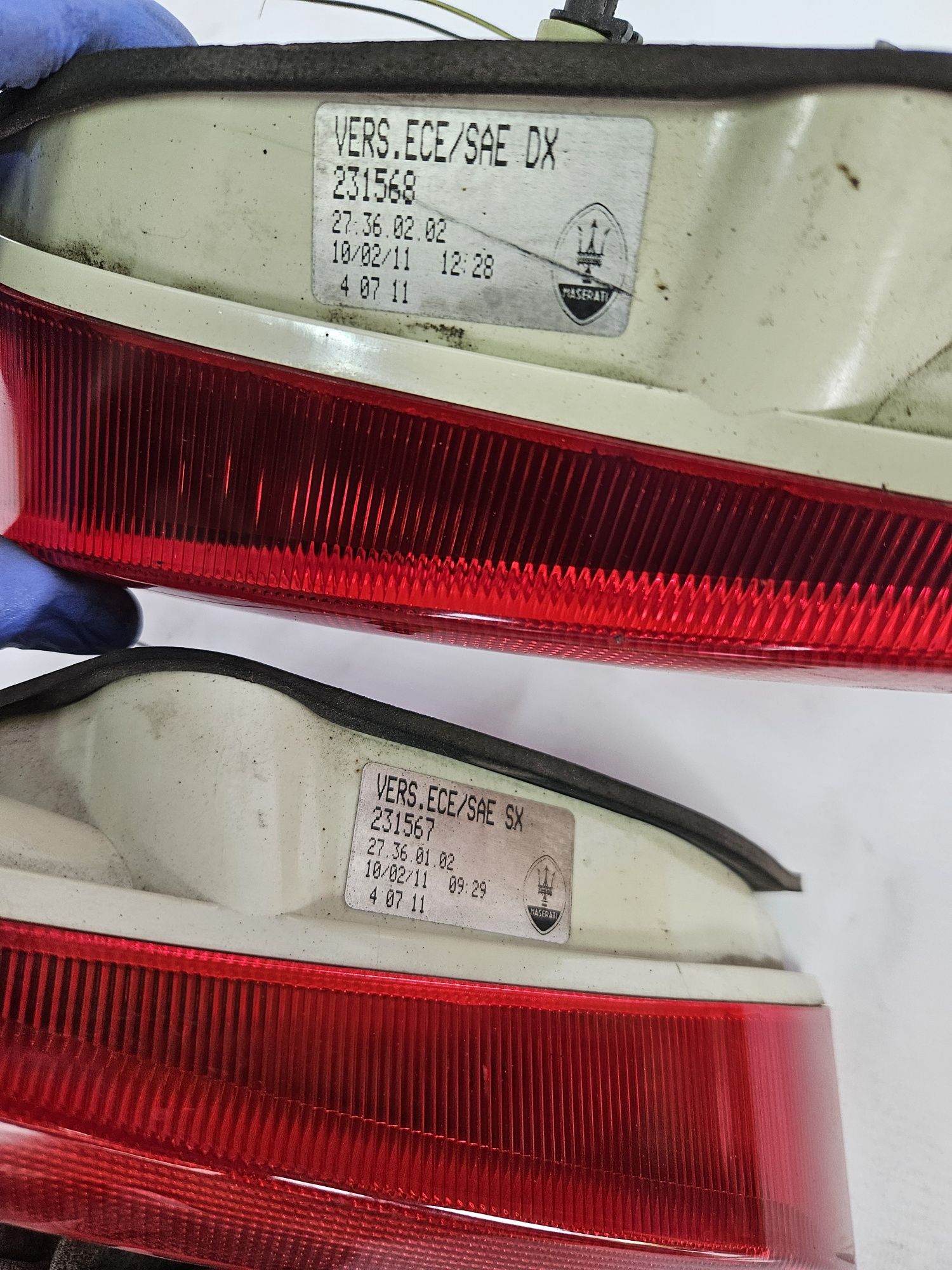 Maserati grancabrio cabrio lampa lewa prawa tylna w klapę tył oryginal
