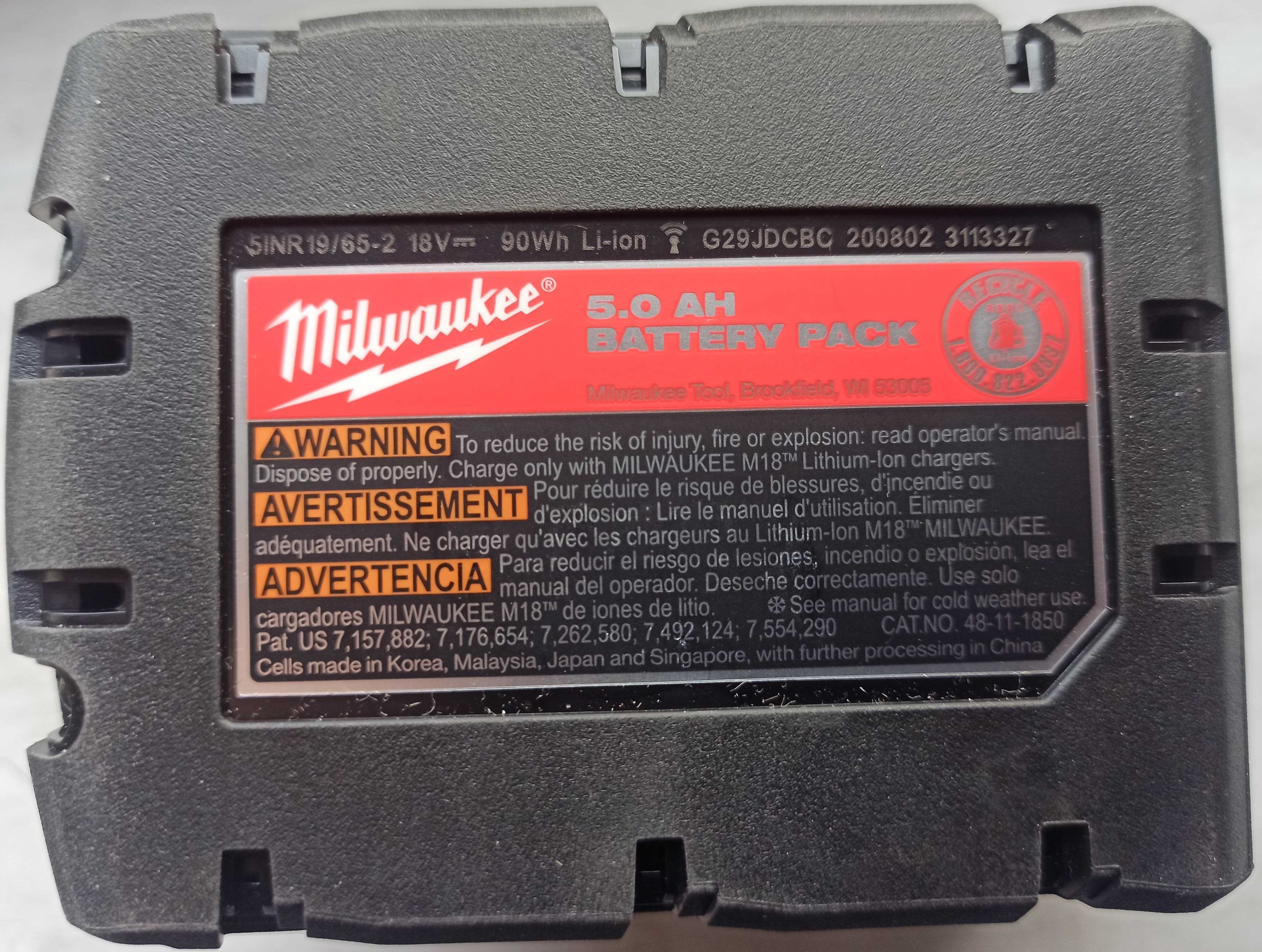 Bateria Milwaukee 5.0 ah M18 nowa!