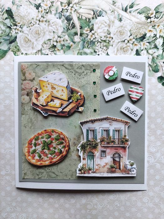 Kartka okolicznościowa Włochy włoska Pizza