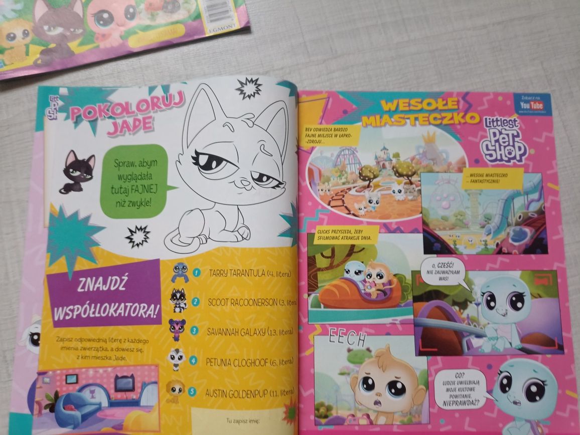 Czasopisma littlest pet shop komplet plakatami