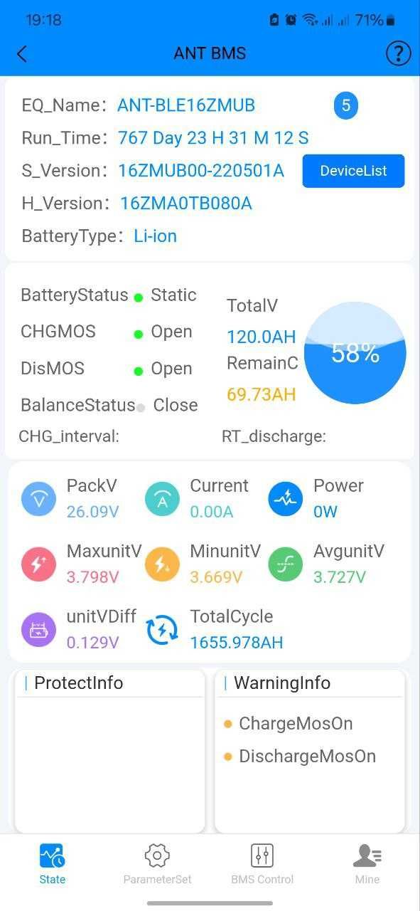 Аккумулятор 120AH 24v Li-ion с ant bms 40A, балансиром 2А
