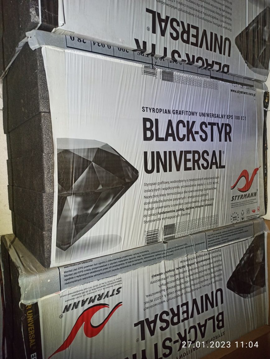 Styropian black styr 10cm styrmann 4 paczki