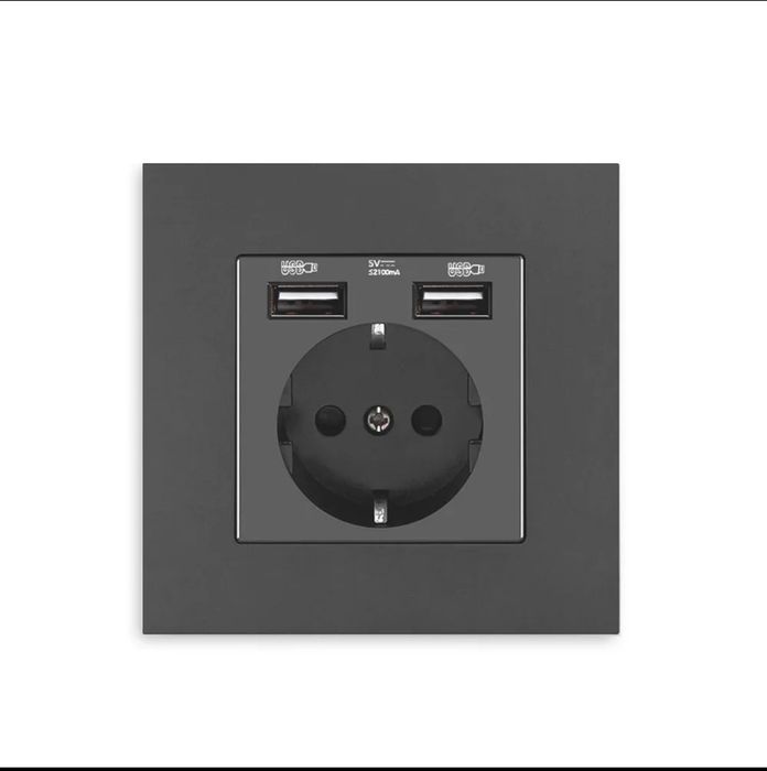 Розетка usb електрика резетка ЄС юсб
