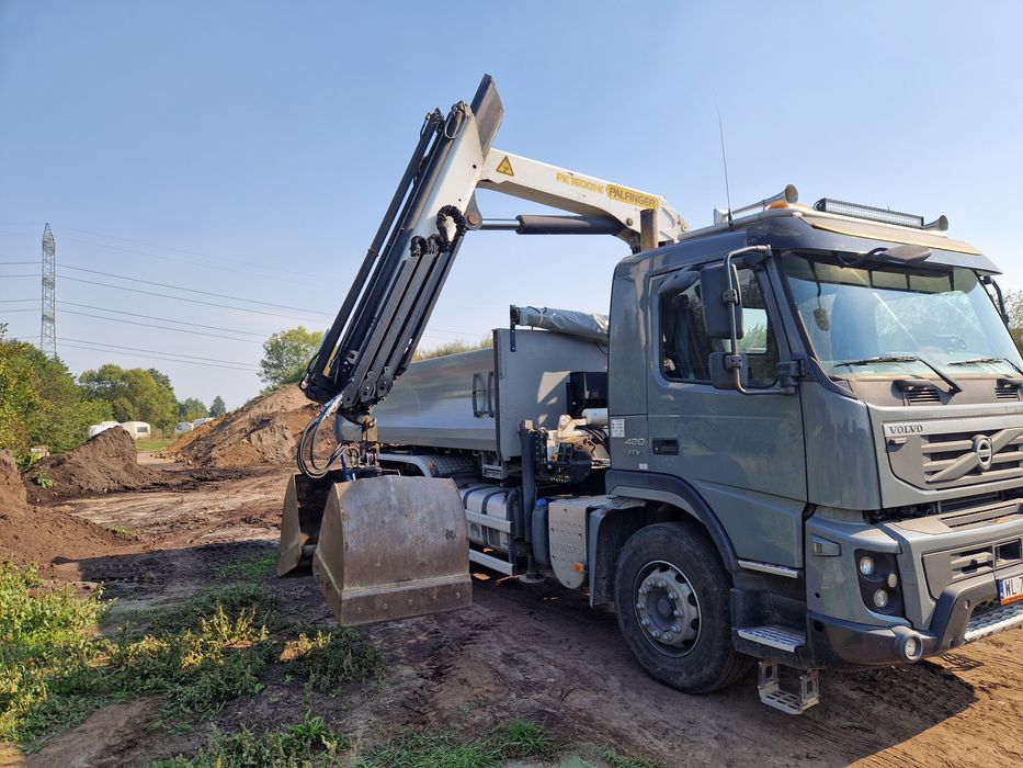 wywóz ziemi gliny piasku samozaladunek hds czerpakiem