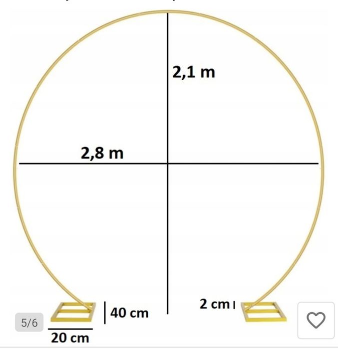 Stojak balonowy na urodziny, ślub