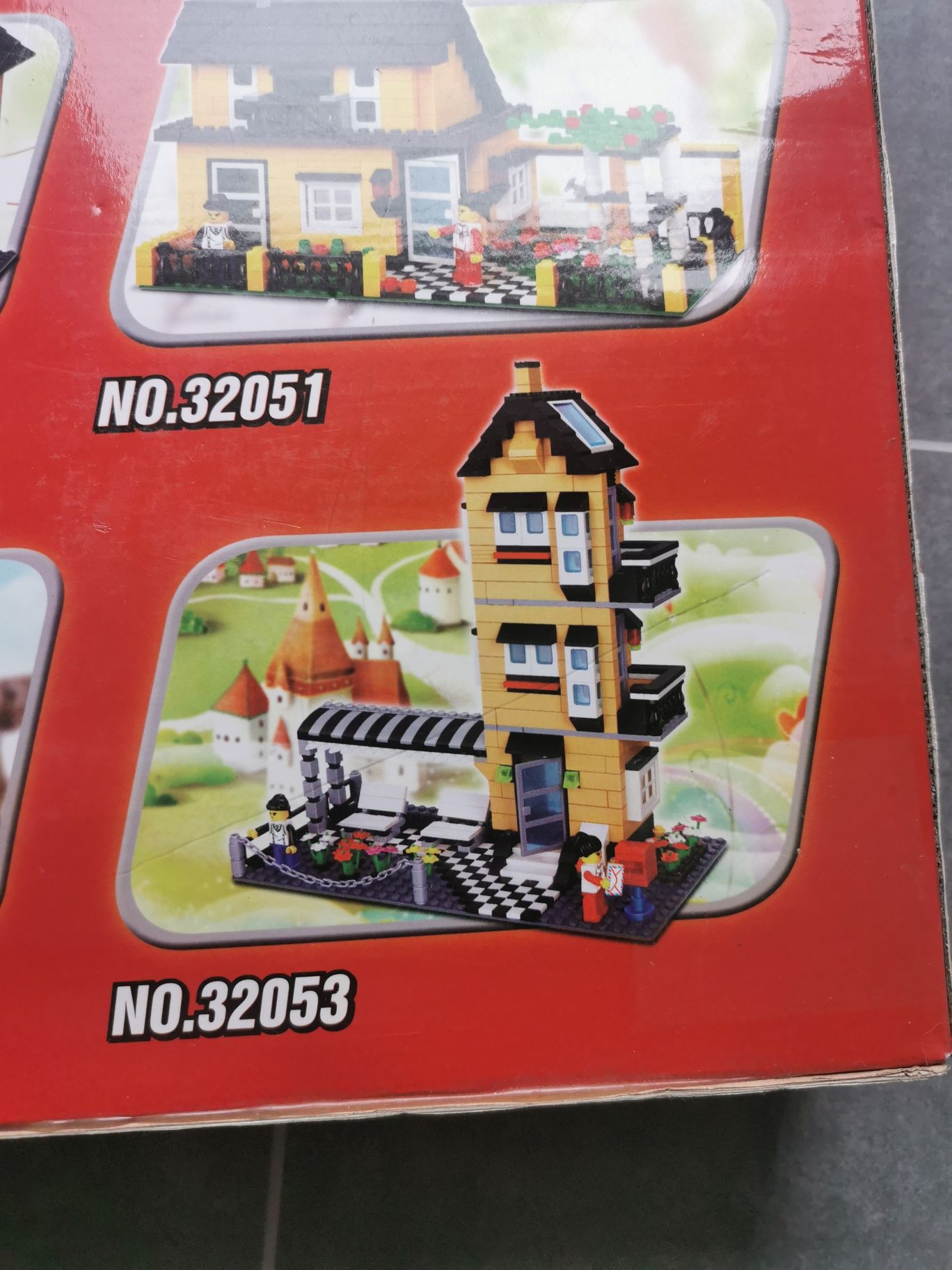 Klocki Wange/kompatybilne z Lego dom 2 piętrowy