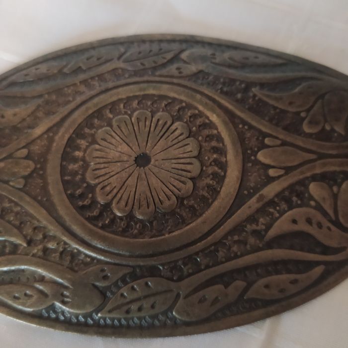 Винтажная пряжка на  ремень .Латунь