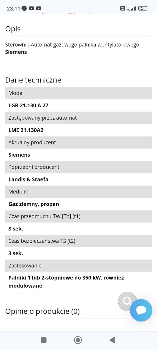 Sterownik landis gyr