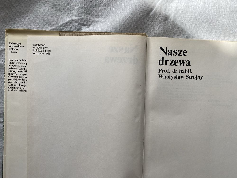 Książka „Nasze drzewa” Władysław Strojny