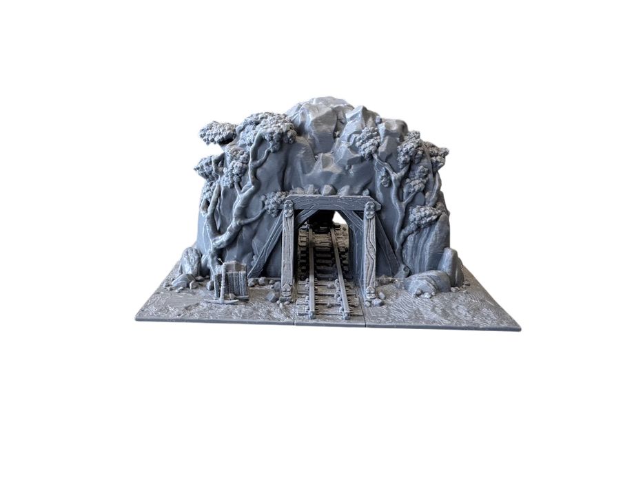 Wejście do kopalni z dodatkami, druk 3D do gier