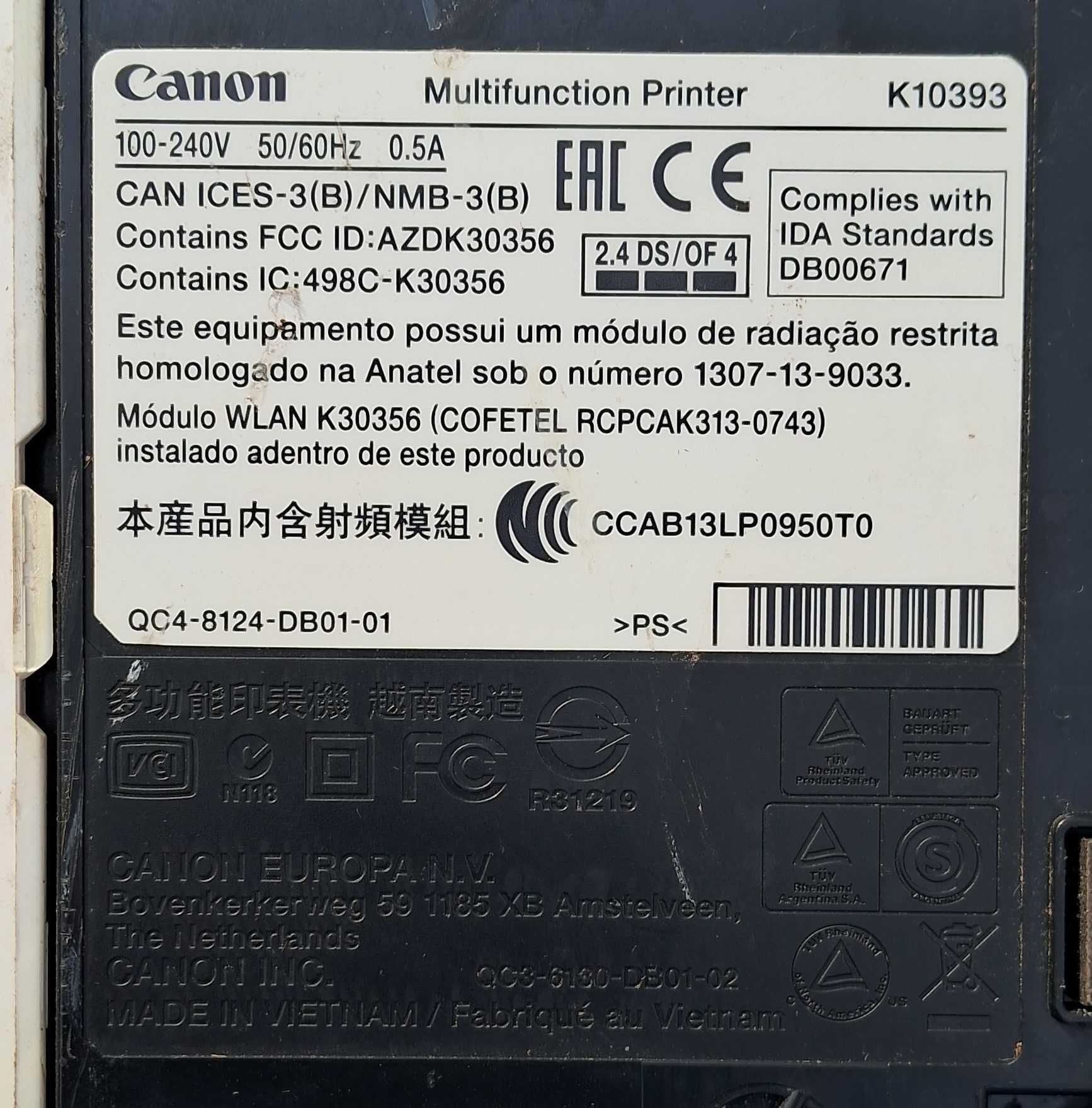 Принтер Сanon k10393, 2 шт робочі, без картриджів та мережевих шнурів