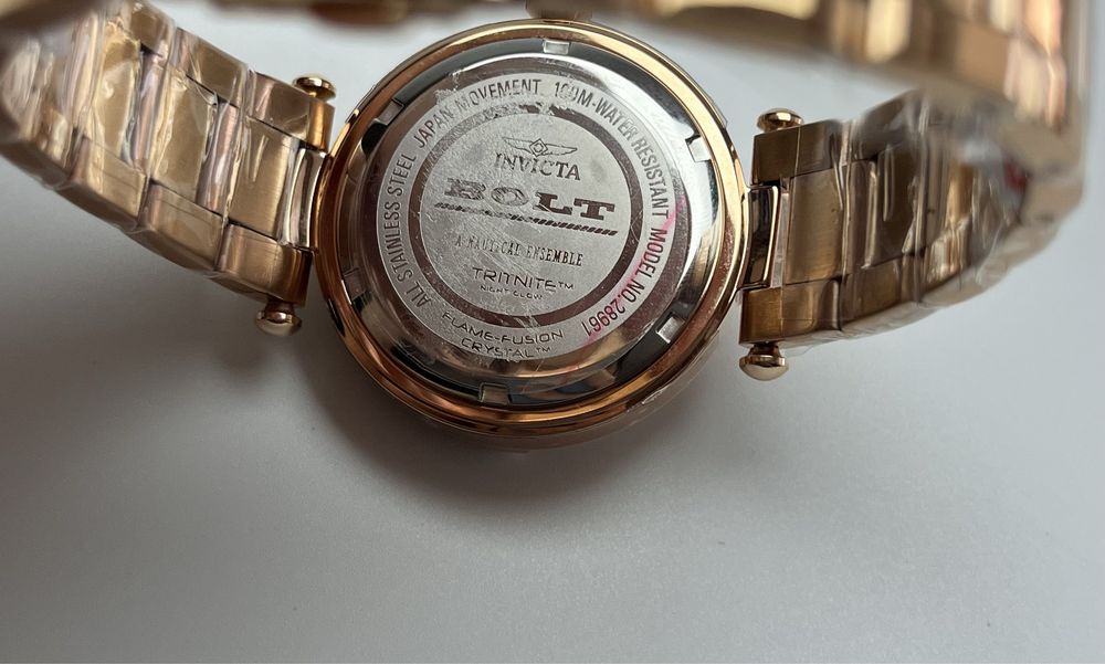 Invicta 28961, жіночий годинник інвікта рожеве золото, інвікта болт