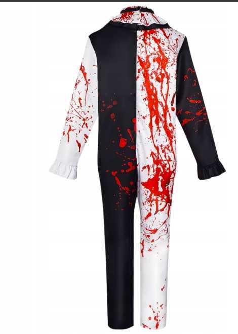 Strój Przebranie Klaun Arlekin Błazen Terrifier Halloween  170 176 M L