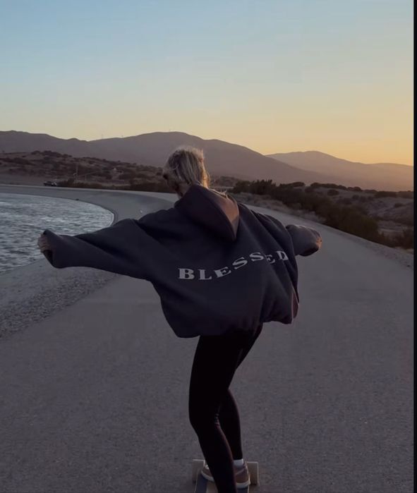 Худі «BLESSED» оверсайз