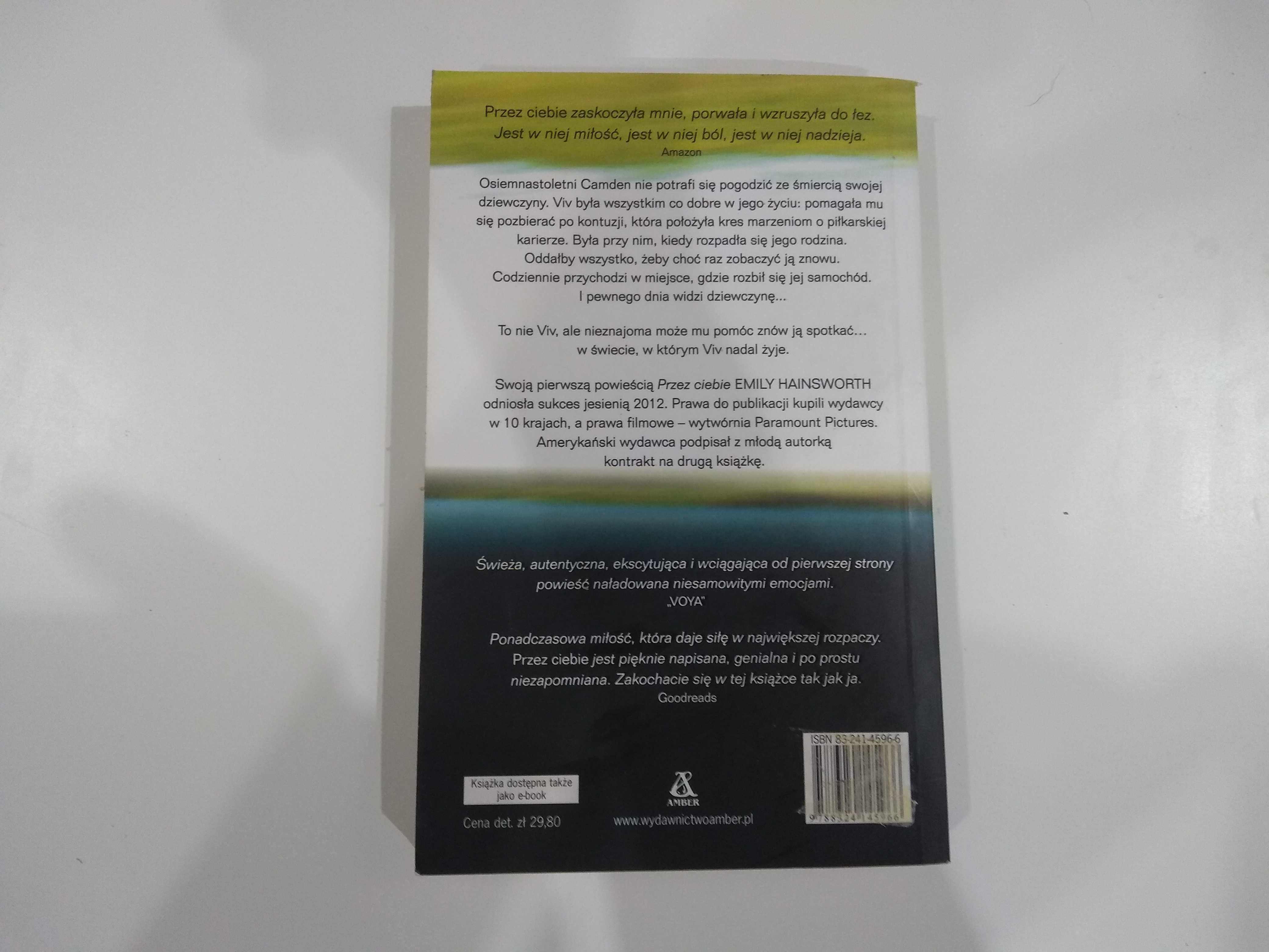 Dobra książka - Przez ciebie Emily Hainsworth (PG)