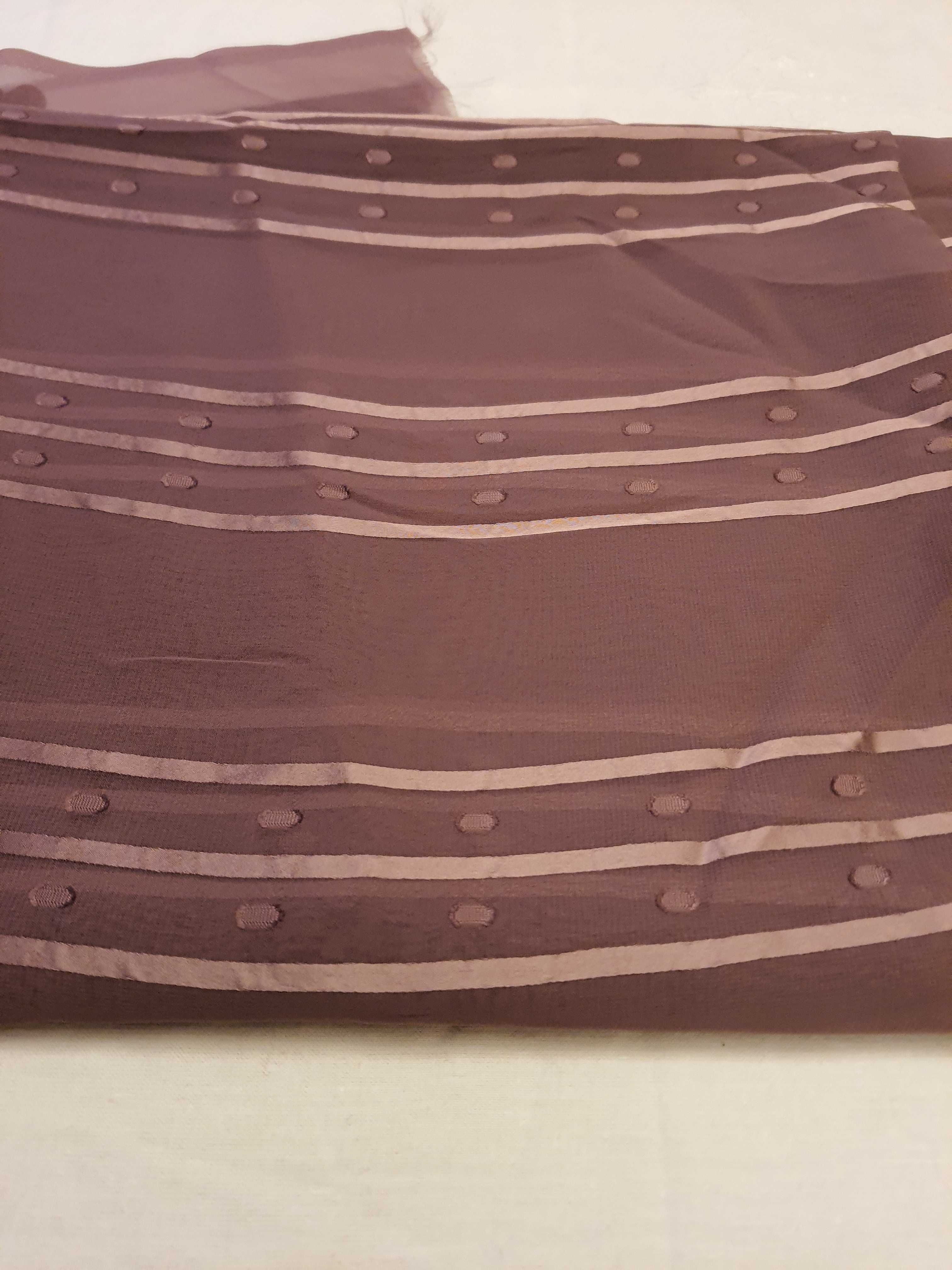Kupon tkaniny szyfonowej- kolor jasny wrzosowy