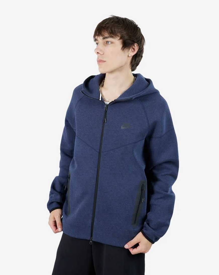 ОРИГІНАЛ! Кофта Nike Tech Fleece Fz Wr Blue XS S M L XL | FB7921-473