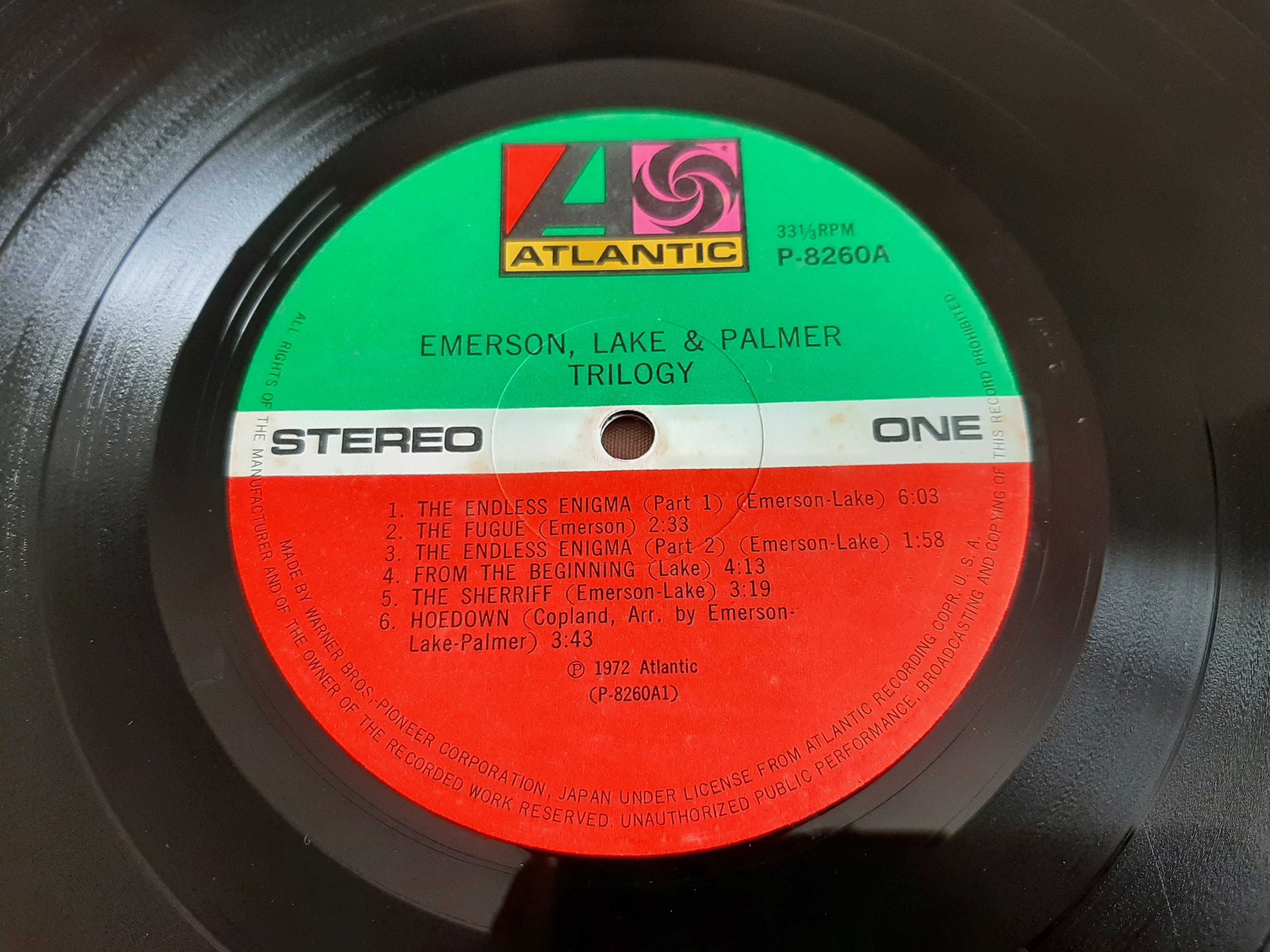 Emerson Lake & Palmer - Trilogy - Japão - Vinil LP