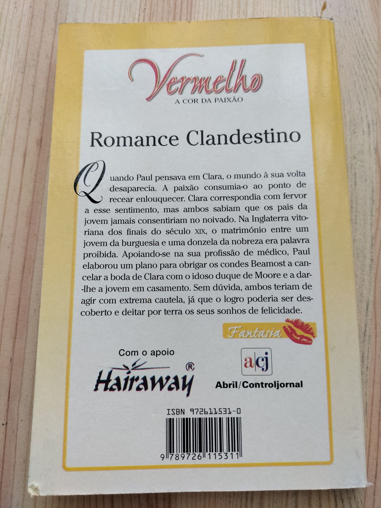 Livro "Romance Clandestino"