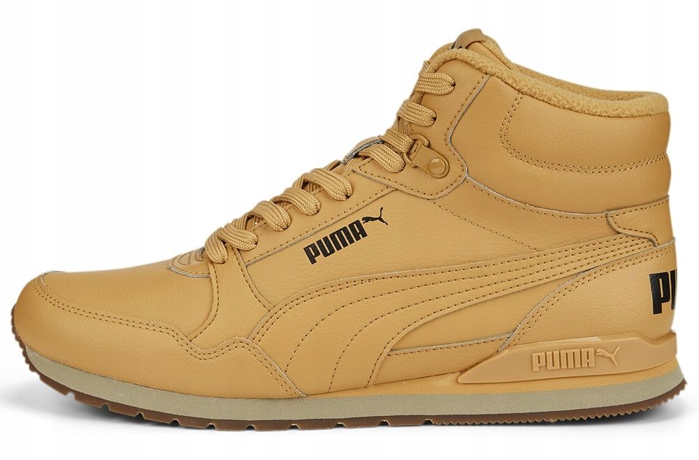 Buty Puma St Runner Mid Skórzane Za Kostkę Jesień Zima Ocieplane 45