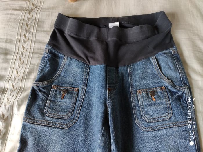 Spodnie jeansowe ciążowe Motherhood z USA