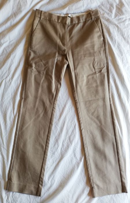 Calças de fato bejes Mango