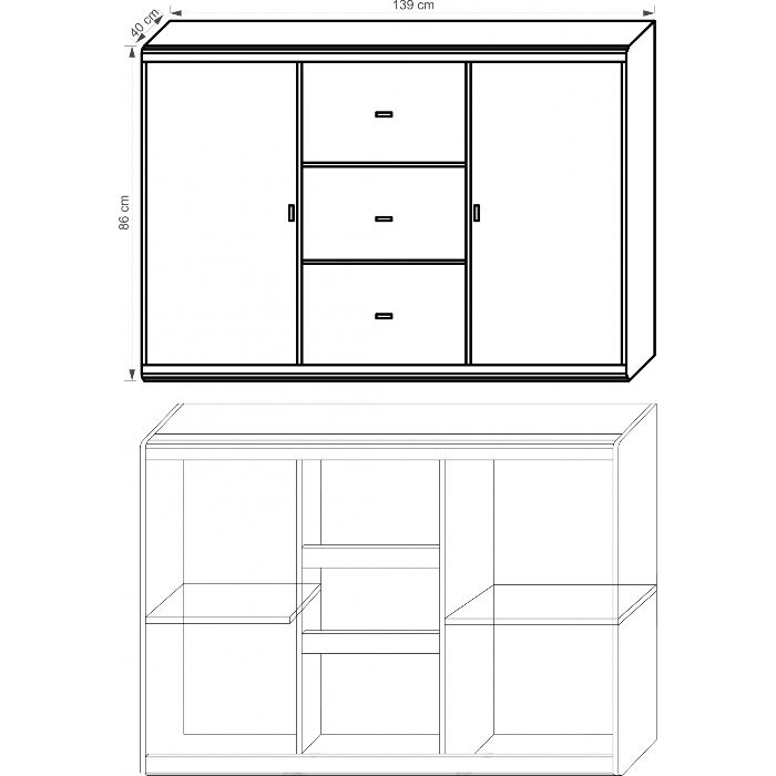 Nowa Komoda 139 cm Od Ręki Promocja