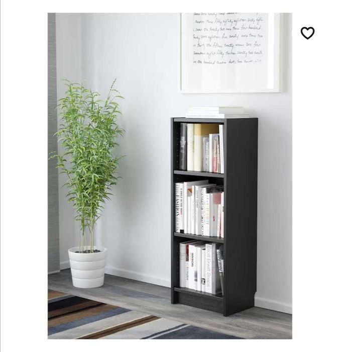 Estantes Ikea Billy preto castanho