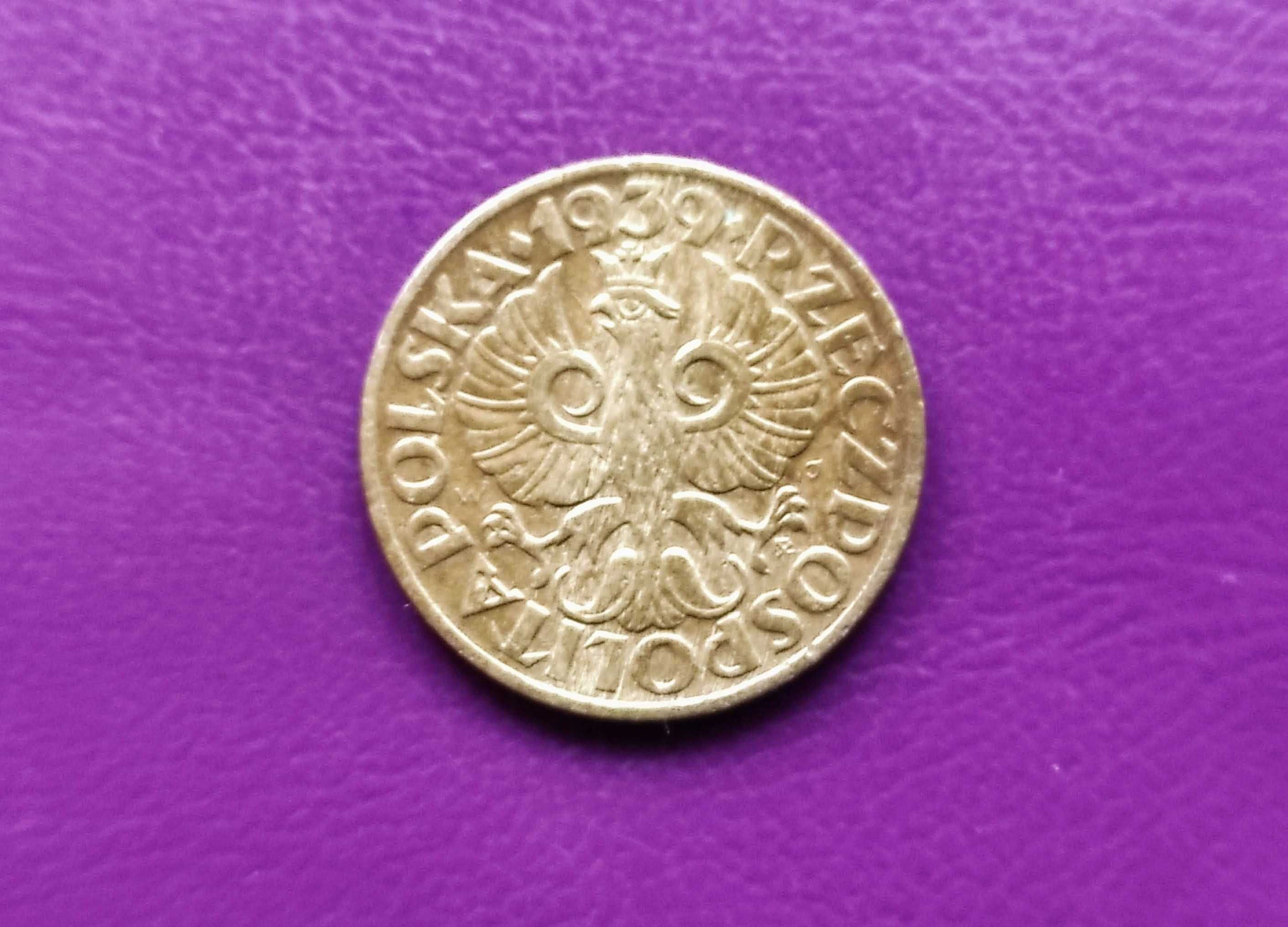 Moneta przedwojenna ''Sanacja'' II RP - 2 grosze 1939 - Ładna