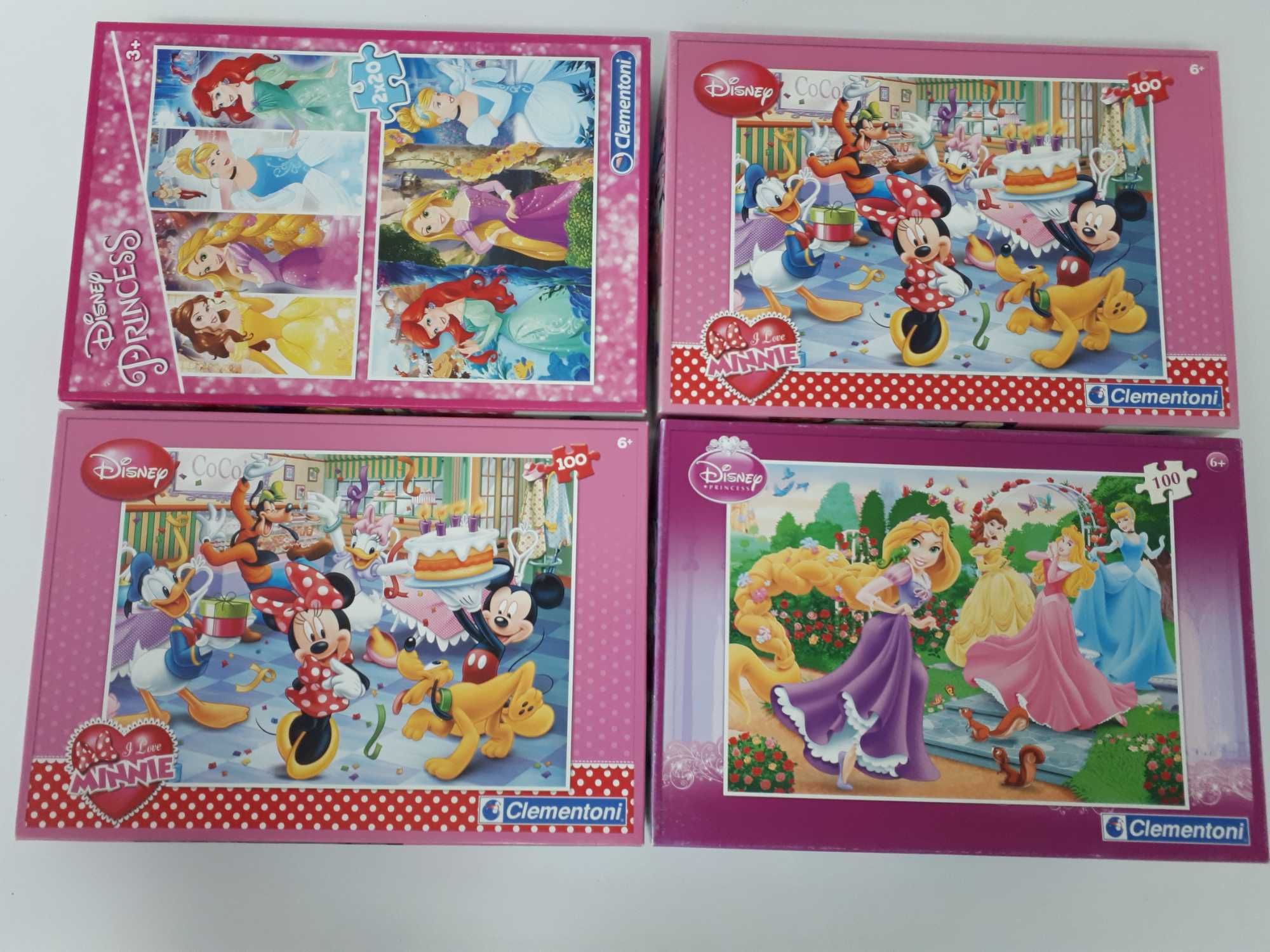 Puzzles da Disney 4 unidades da Clementoni