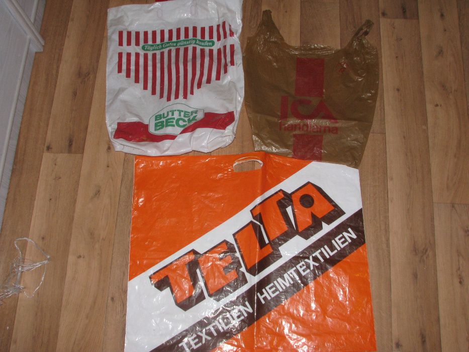 reklamówki z prl_u i lat 90-tych z niemiec gadżet do auta zabytkowego