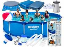 Basen Stelażowy z Pompą 366x76 12w1 XXL  + Gratis