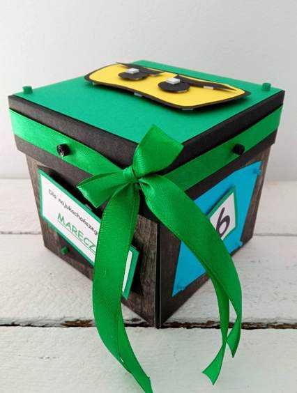 Exploding box urodziny dla dziecka kartka urodzinowa 3D Ninjago