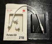 Портативний SSD накопичувач М.2 (usb 3.1). Обʼєм 2 Тб. SHL-R320.