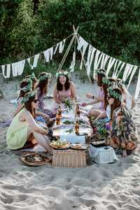 Panieński na plaży, piknik, fotograf ,organizacja imprez, catering