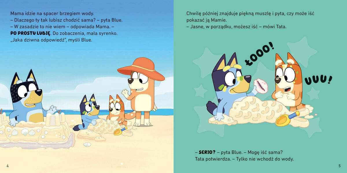 Moja czytanka BLUEY PLAŻA HARPERKIDS książka