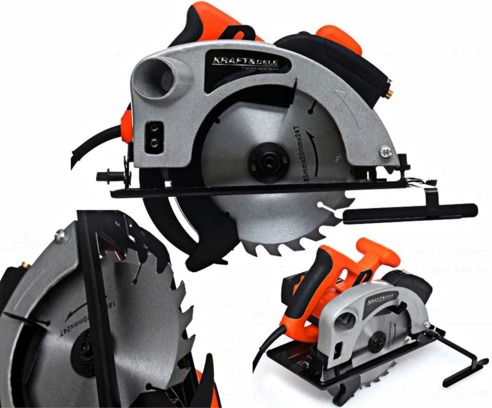 Pilarka Piła Ręczna Tarczowa do Drewna 2850W Laser Tarcza do Drewna