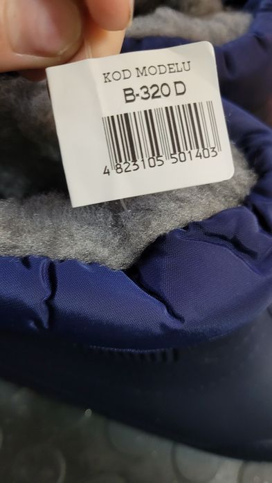 Kalosz damski za kostkę ocieplane r.39