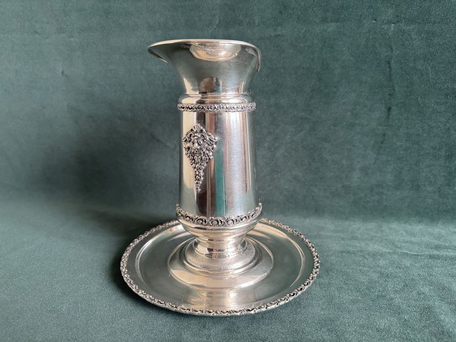 Срібний графін на таці Поднос графин 800 проба серебро