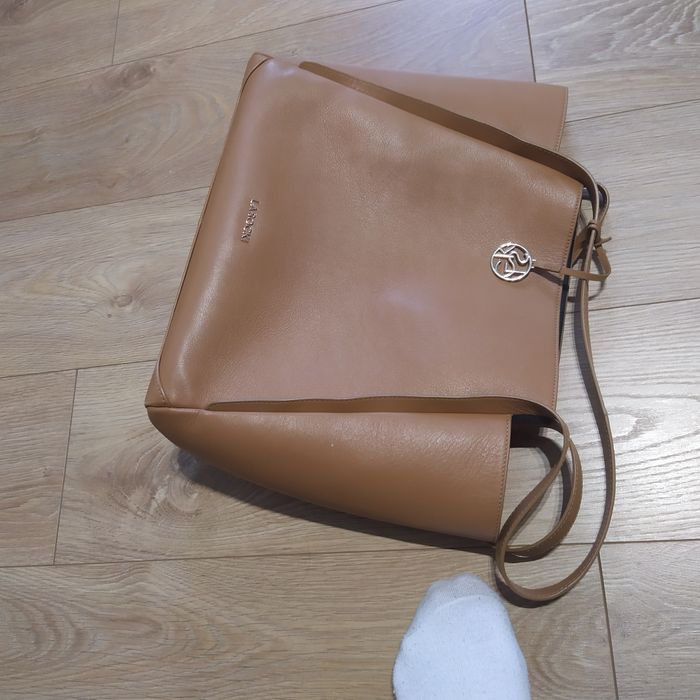 Torebka damska brązowy skóry Lasocki