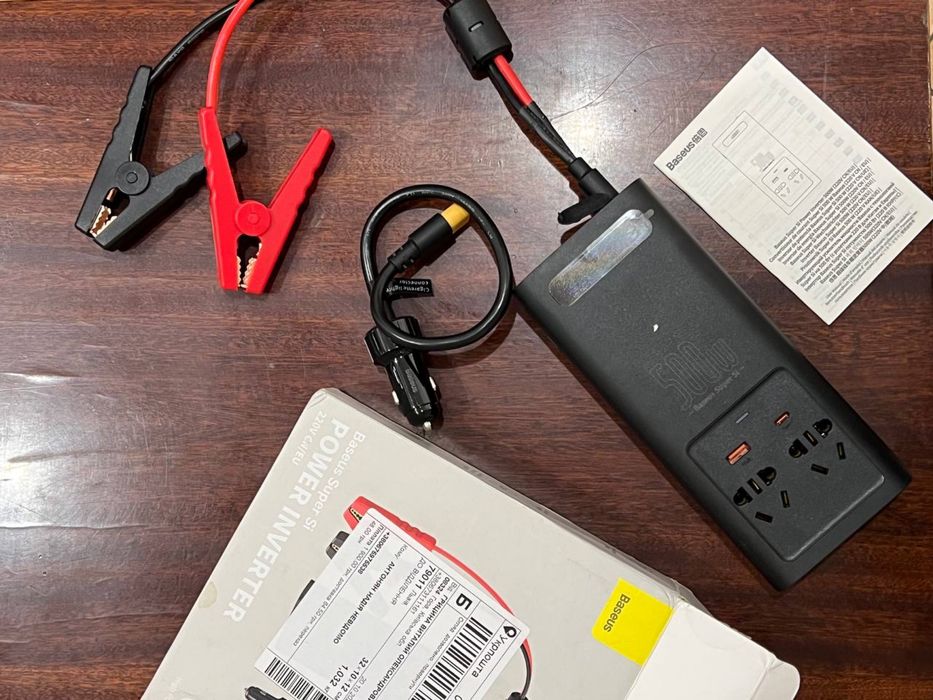 Продам інвертер Baseus 500W 12-220/250V, чистий синус сінус інвертор