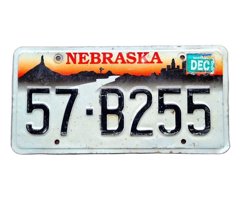 Nebraska 1999 - tablica rejestracyjna z USA