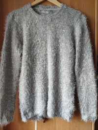 Sweter szary z cekinami S