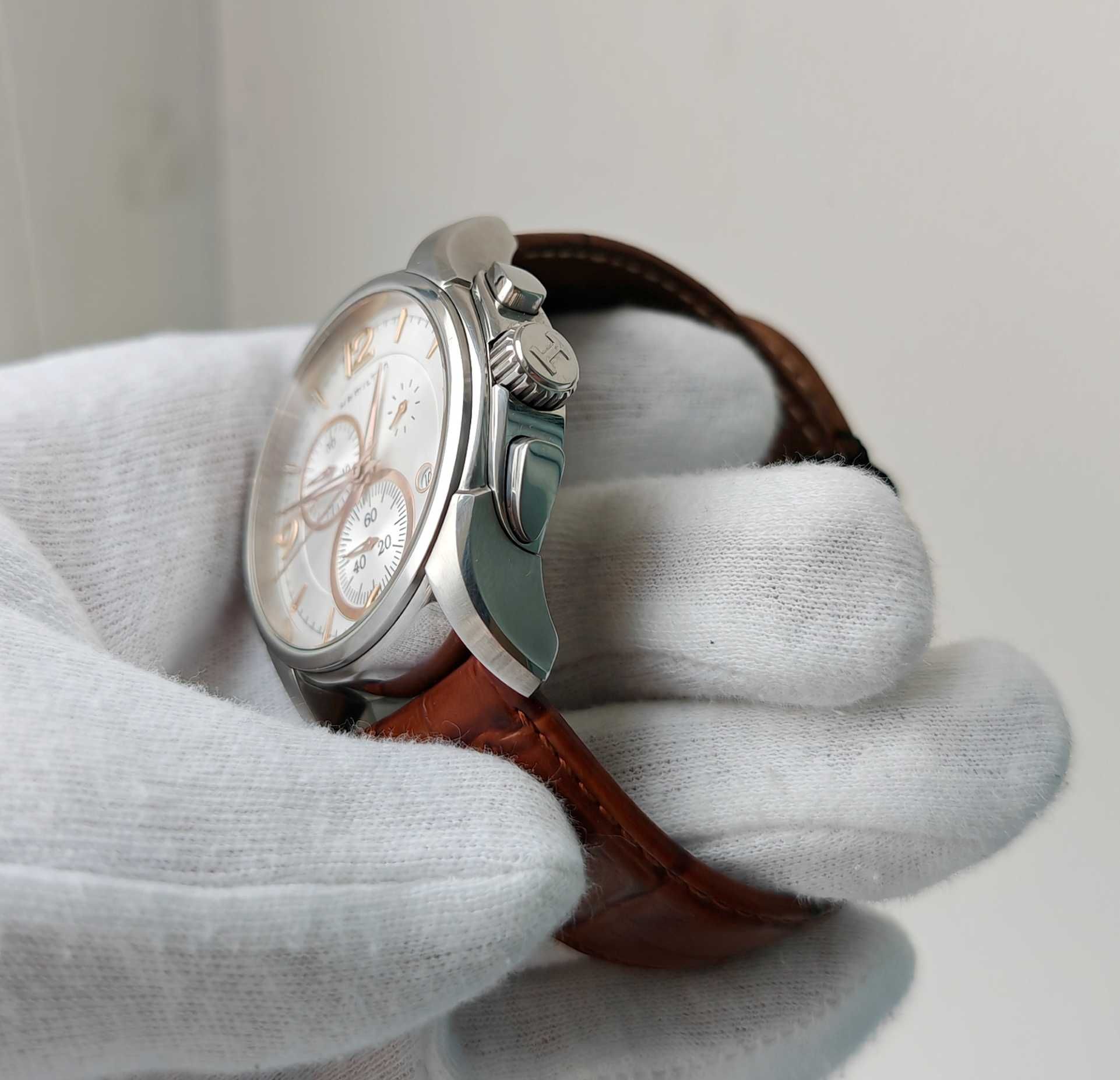 Чоловічий годинник Hamilton H326120 Jazzmaster Chronograph 43mm 100m