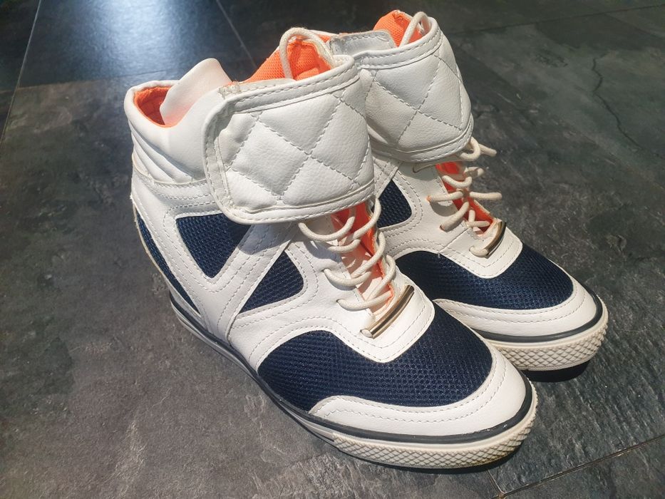 Platformowe Białe Tenisówki Buty Na Platformie Nowe roz. 37